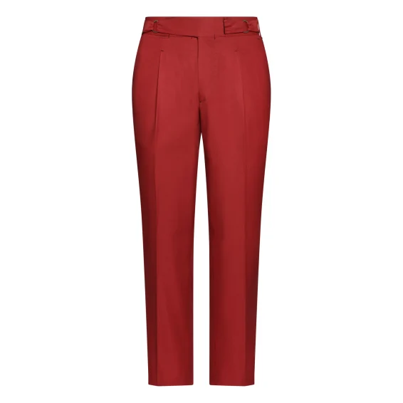 Alberto Voglio Sartorial Cotton Trousers – Red