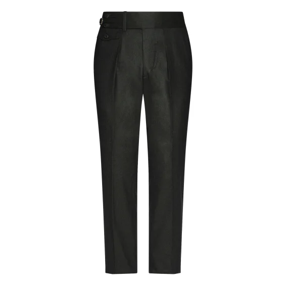 Alberto Voglio Sartorial Flannel Trousers – Midnight Forest