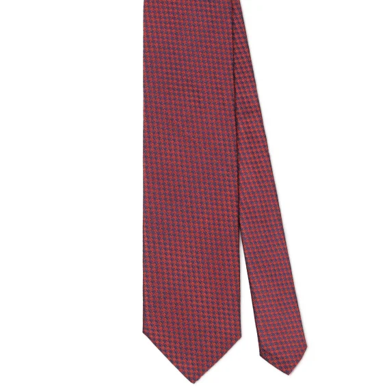 Arch Milano | Arch Milano – Woven Dog Tooth Silk Tie