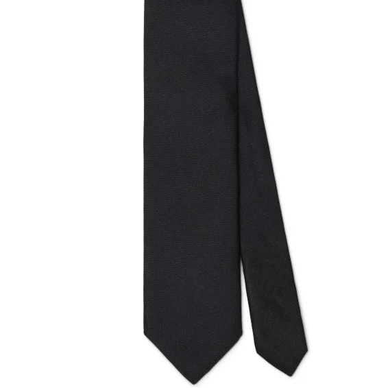 Arch Milano | Arch Milano – Woven Solid Silk Tie – Midnight