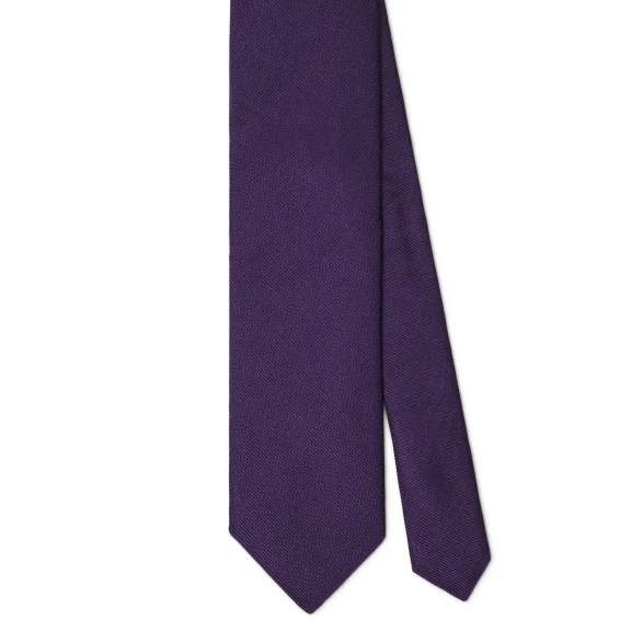 Arch Milano | Arch Milano – Woven Solid Silk Tie – Purple