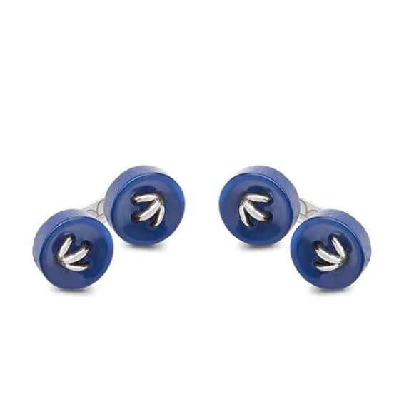 Barbarulo Napoli | Cufflinks button zampa di gallina silver