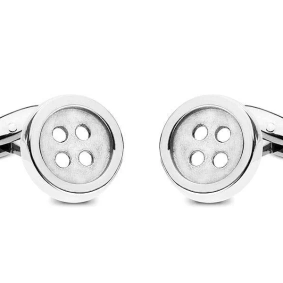 Barbarulo Napoli | Le Bouton cufflinks in silver