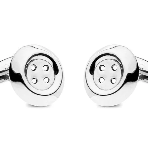 Barbarulo Napoli | Le Bouton lll Cufflinks – Silver