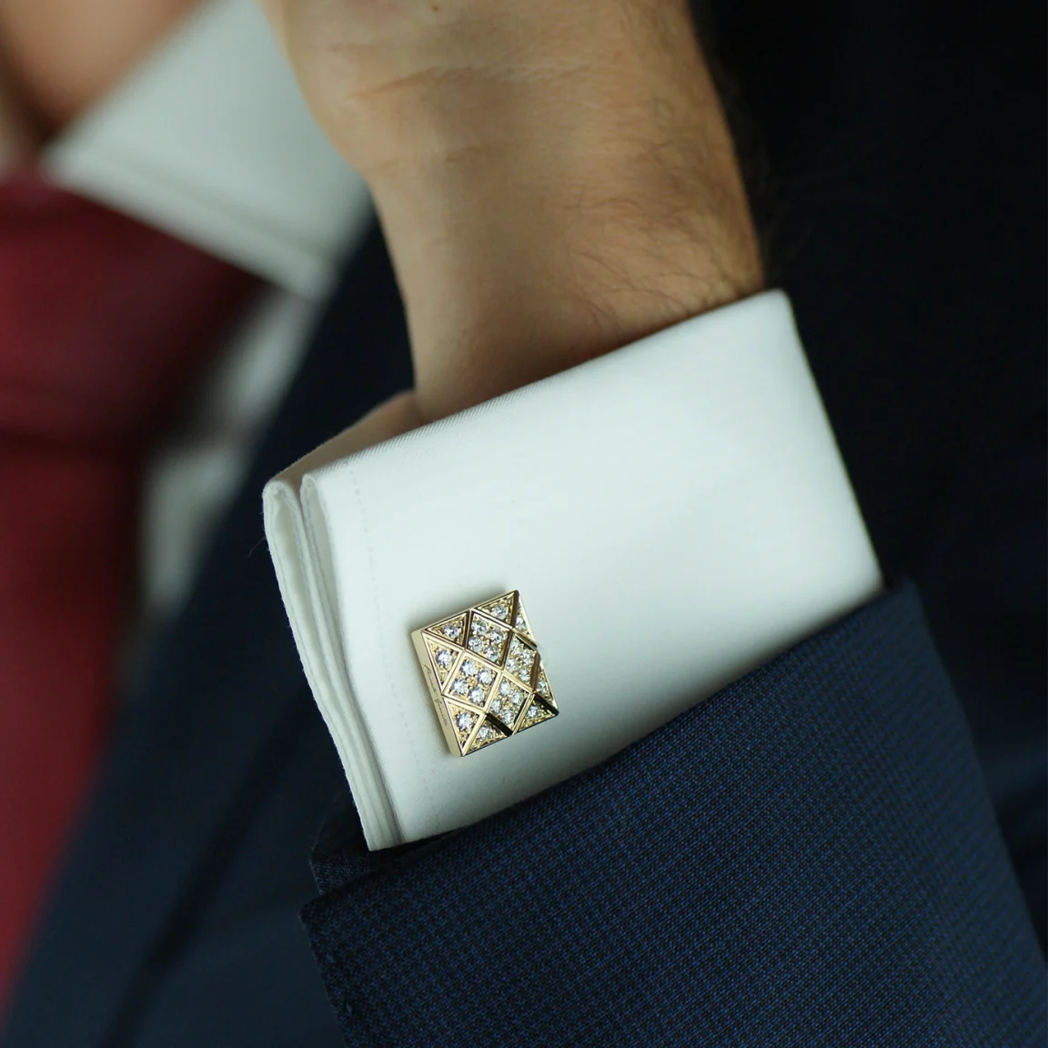 Privato Gioielli l IV Cufflinks, Gold & Diamonds