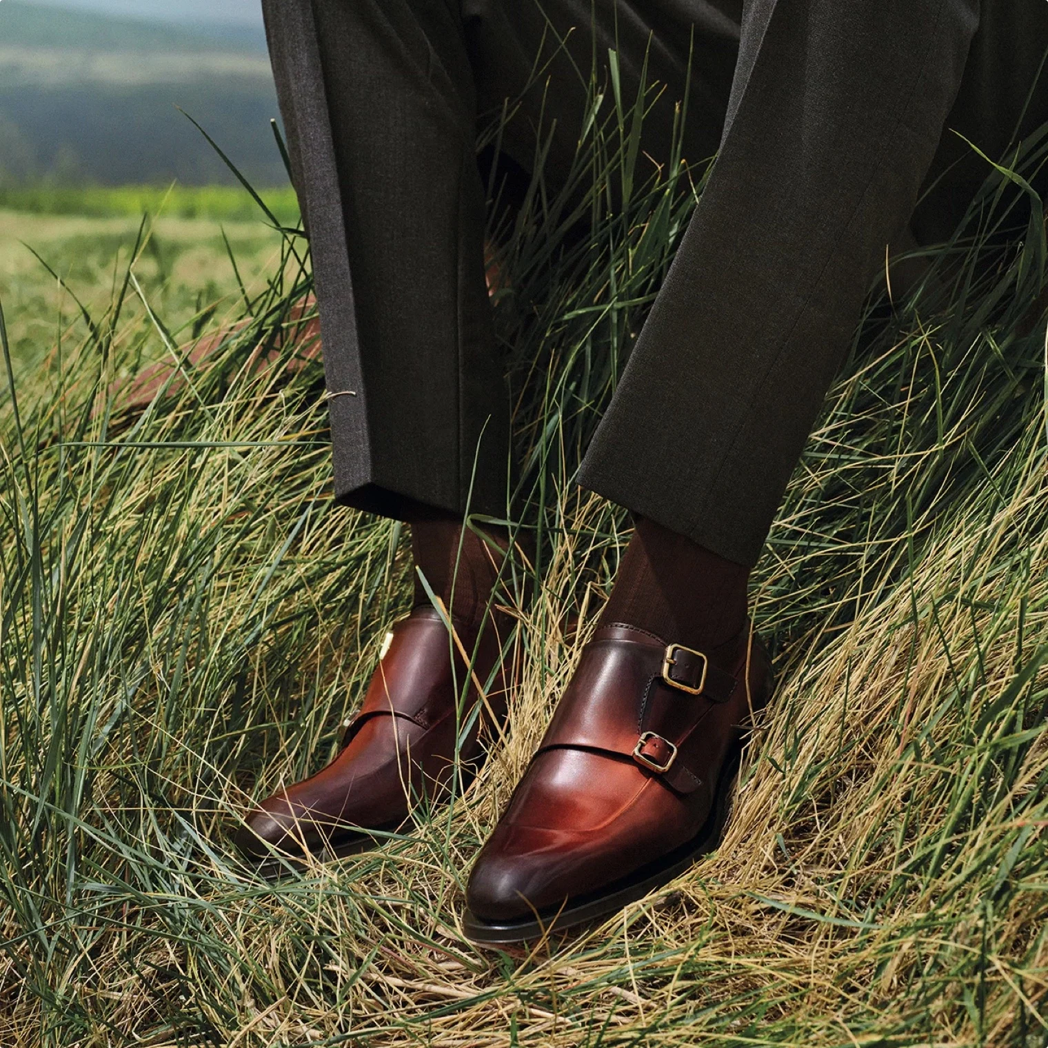 Santoni Classic Braided Tassel Loafer – Brown Suede