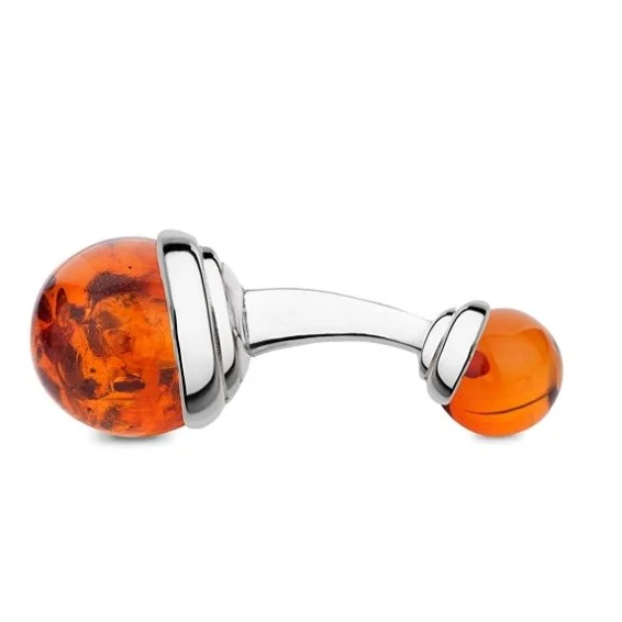 Balls Cufflinks – Amber