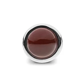 Bongo Cufflinks – Carnelian silver