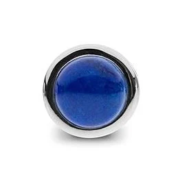 Bongo Cufflinks – Lapis lazuli Silver