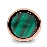 Bongo Cufflinks – Malachite Gold