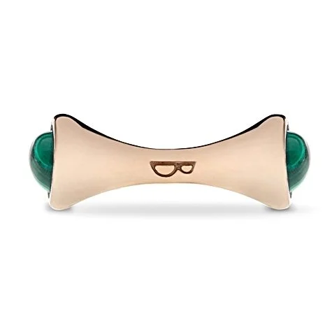 Bongo Cufflinks – Malachite Gold