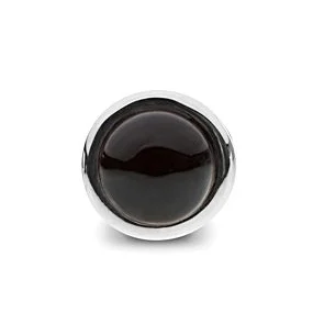 Bongo Cufflinks – Onyx silver