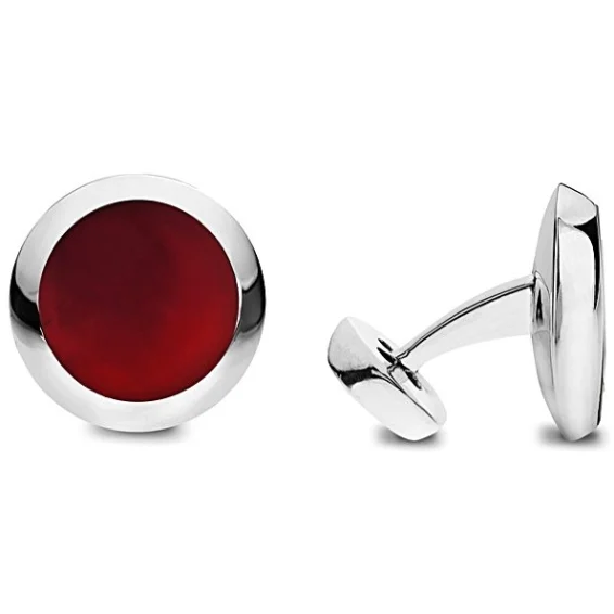 Elly cufflinks – Carnelian