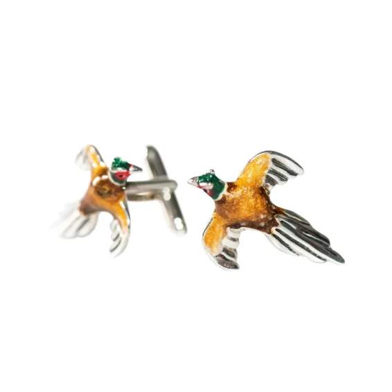 Flying Pheasant cufflinks