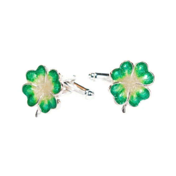 four-leaf clover cufflinks