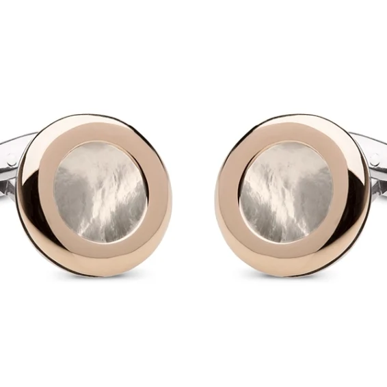 Frames cufflinks – gold and mother pf pearl