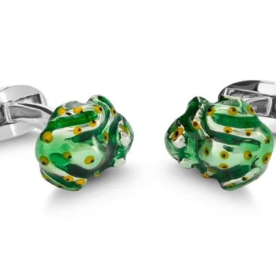 Frog cufflinks