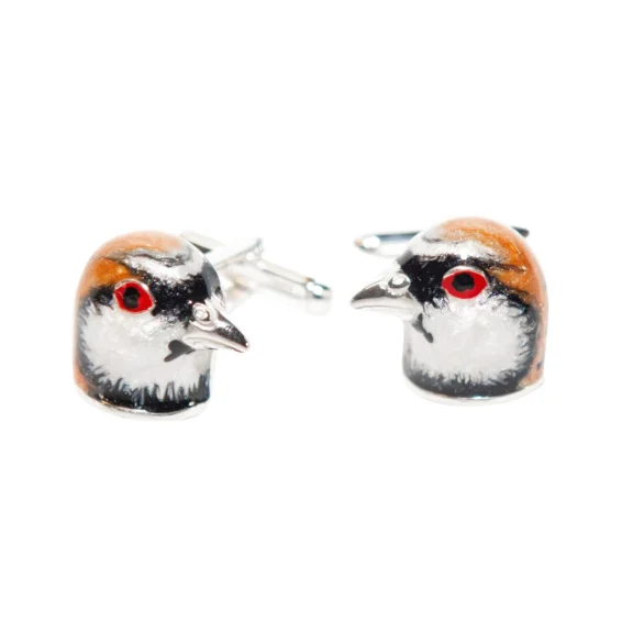 Grouse head cufflinks