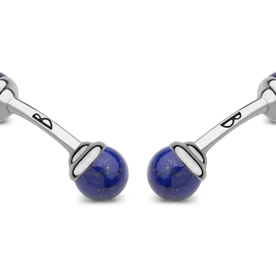 Mini balls Cufflinks – lapis lazuli