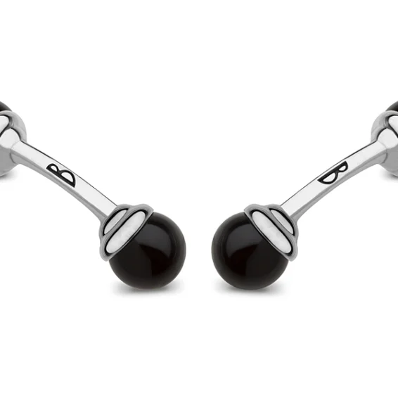 Mini balls Cufflinks – Onyx