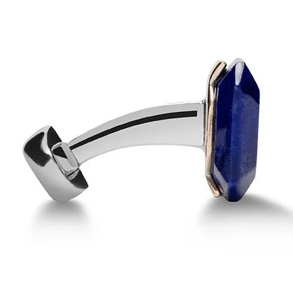 Octagon lapis lazuli cufflinks