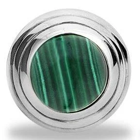 Stone cufflinks – malachite