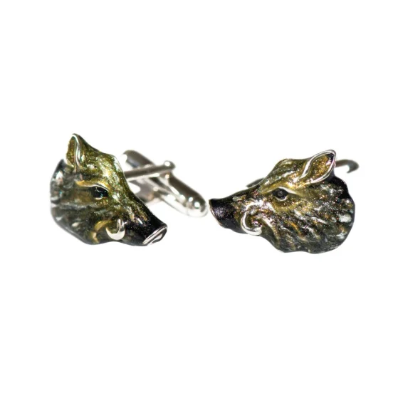 WIld boar cufflinks